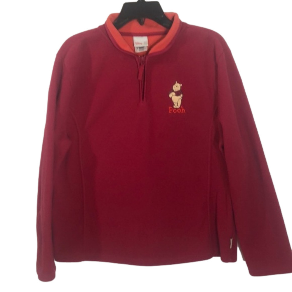 DISNEY store Winnie the Pooh magenta fleece size L